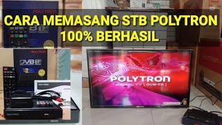 Cara memasang stb  Set top box Polytron ke tv led dan tv tabung analog