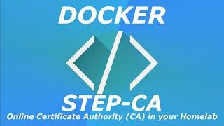 STEP-CA Online Certificate Authority CA for your Homelab local https