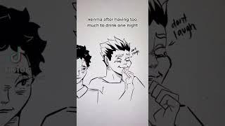 drunk kenma #anime #fyp #shorts #viral #edit #haikyuu #drunk #kenma #kuroo #bokuto #tiktok #art #hot