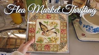 Thrifting at a Flea Market in France  How to find flea markets  Haul # 10