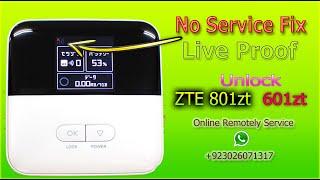 ZTE 801zt 601zt No Service Fix Unlock fix Fix speed fix Japanese model in pakistan