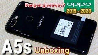 Unboxing hp oppo a5s 2019 - 2020 - mau giveaway???