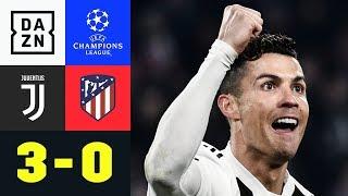 Dreifacher Cristiano Ronaldo rettet Juve Juventus - Atletico Madrid 30  Champions League  DAZN