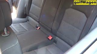 VW Passat B8 rear seat removal