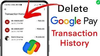 how to delete google pay transaction history  how to delete transaction history in google pay