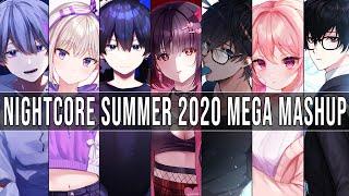 Nightcore ↬ Summer Hits 2020Mega Mashup Switching Vocal