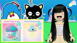 Chococat & Tuxedo Sam Birthday Wish Tutorial  Roblox My Hello Kitty Cafe  Melobnny