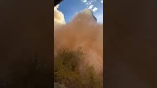 Hikers Seeking Cover During Zion Park Rockfall Oh My God