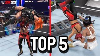 WWE 2K Bianca Belair TOP 5 matches from her Raw Womens Champion reign 2022 - 2023