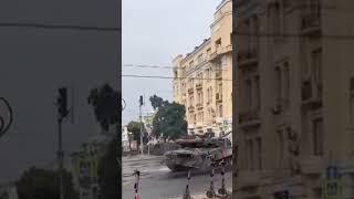 Wagner Tank Doing Donuts in Rostov