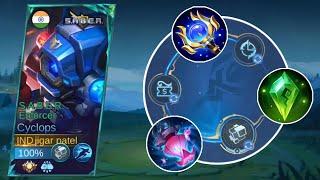 CYCLOPS  NEW SEASONS  BEST BUILD AND NEW EMBLEM  SET 2024  Mobile  Legends  bang bang