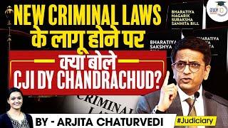 CJI DY Chandrachud Declines To Comment On New Criminal Laws Says Issues Are Sub-Judice