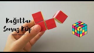 Kağıttan Sonsuz Küp Nasıl Yapılır Origami Zamanı How to Make an Infinity Cube from Paper