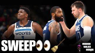 BRING OUT THE BROOMS  LUKA & KYRIE STARVE THE TWOLVES 