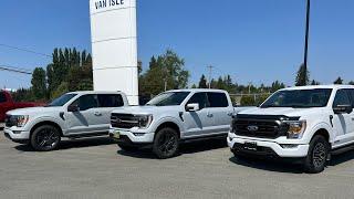 Ford’s 4 White colour options  Oxford white Star white Space White & Avalanche 