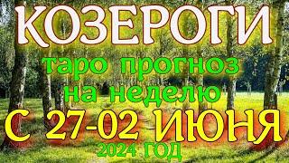 ГОРОСКОП КОЗЕРОГИ С 27 МАЯ ПО 02 ИЮНЯ НА НЕДЕЛЮ ПРОГНОЗ. 2024 ГОД