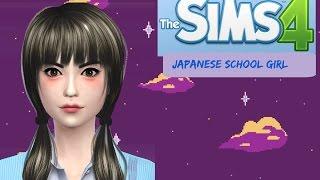 Sims 4 CAS Japanese School Girl