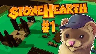 Stonehearth Ep. 1 - MY OWN LITTLE TOWN  Stonehearth Gameplay