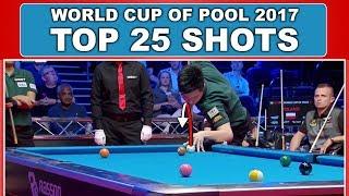 TOP 25 BEST SHOTS World Cup Of Pool 2017 9-ball pool
