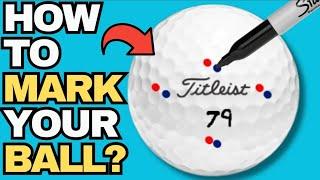 How to mark your golf ball with a sharpie