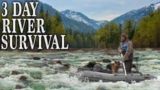 3 Day River Survival NO FOOD NO WATER  Island Overnight Fishing Adventure