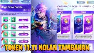 EVENT TAMBAHAN TOKEN 11.11 NOLAN - BERKESEMPATAN DAPAT 10.000-50.000 DIAMOND MOBILE LEGENDS