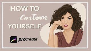 How To Cartoon yourself on Procreate app 