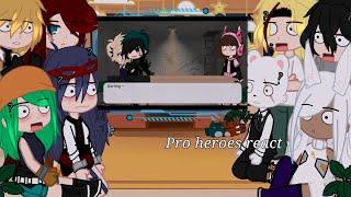 Pro heroes react to Whats the code  MHABNHA  requested  pt. 1 