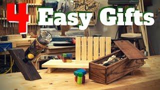 4 Easy DIY Woodworking Gift Projects