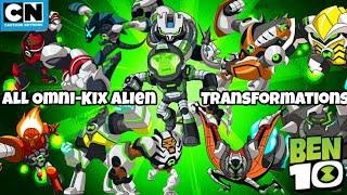 Ben 10 Reboot  Every Omni-Kix Alien Transformation  Cartoon Network