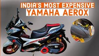 Indias Most Expensive Yamaha Aerox 155  Modification with Price 