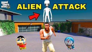 Shinchan and Franklin Surviving Biggest Alien Attack in GTA 5  Part 3