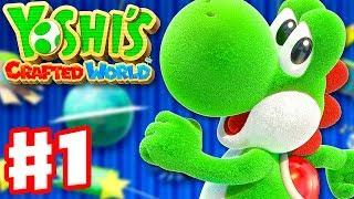 Yoshis Crafted World - Gameplay Walkthrough Part 1 - Sunshine Station Yarrctopus Docks