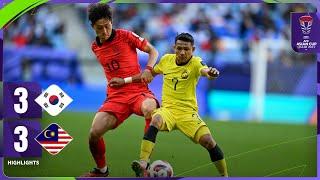 #AsianCup2023  Group E  Korea Republic 3 - 3 Malaysia