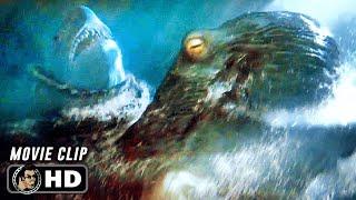 Shark Vs Kraken Fight Scene #2  MEG 2 THE TRENCH 2023 Action Movie CLIP HD