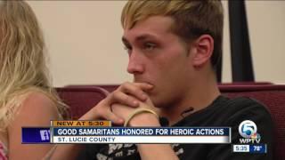 Good Samaritans honored for heroic action