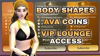 I subscribed to VIP ACCESS Avakin Body ShapesVIP Lounge TourFree AvacoinsAvakinlife 2023