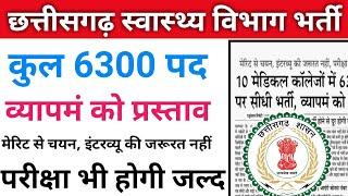 Cg Vyapam 6300 पदों पर होगी भर्ती जल्द   Cg Govt Job Vacancy  Cg Govt Job News  Cg Govt Vacancy