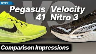 Nike Pegasus 41 vs Puma Velocity Nitro 3