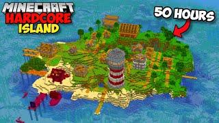 I Survived 50 HOURS On An ISLAND in Minecraft Hardcore FULL MOVIE