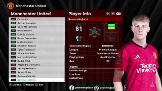 Download Manchester United Update Facepack  PES 2021 & Smoke Patch Football Life 2024