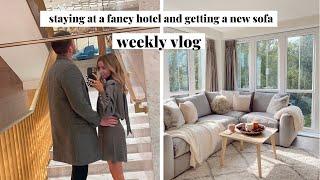 A New Sofa Staying At 5* Hotel & Forgetting Something SO Important   Weekly Vlog  jessmsheppard