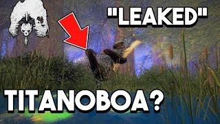 The Isle -  LEAKED  TITANOBOA STRANGLES SHANT? NEW HATCHLING REX & SOUNDS  Gameplay 