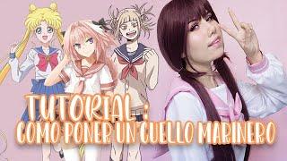 tutorial como poner un cuello marinero para un sailor fuku  ◠‿◠