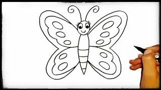 Butterfly Drawing  How to Draw Butterfly  Drawing  Sketches