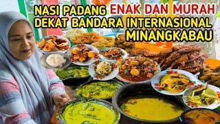 NASI PADANG ENAK DAN MURAH DEKAT BANDARA INTERNASIONAL MINANGKABAU SUMATERA BARAT