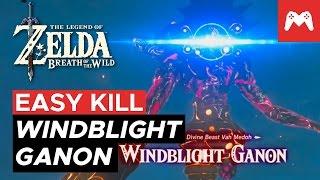 WINDBLIGHT GANON EASY KILL How to kill Divine Beast Vah Medoh  Breath of the Wild