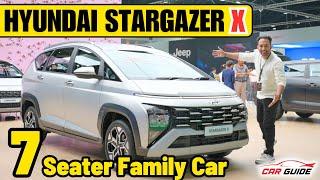 Kia Carens Facelift Rival - Hyundai Stargazer X - 7 Seater MPV India Launch at BIMS 2024