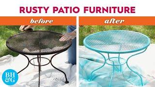 How to Paint & Fix Up Rusty Patio Furniture  Basics  Better Homes & Gardens