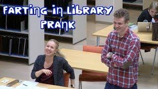 Farting In Library Prank in Finland  Piereskelyä kirjastossa